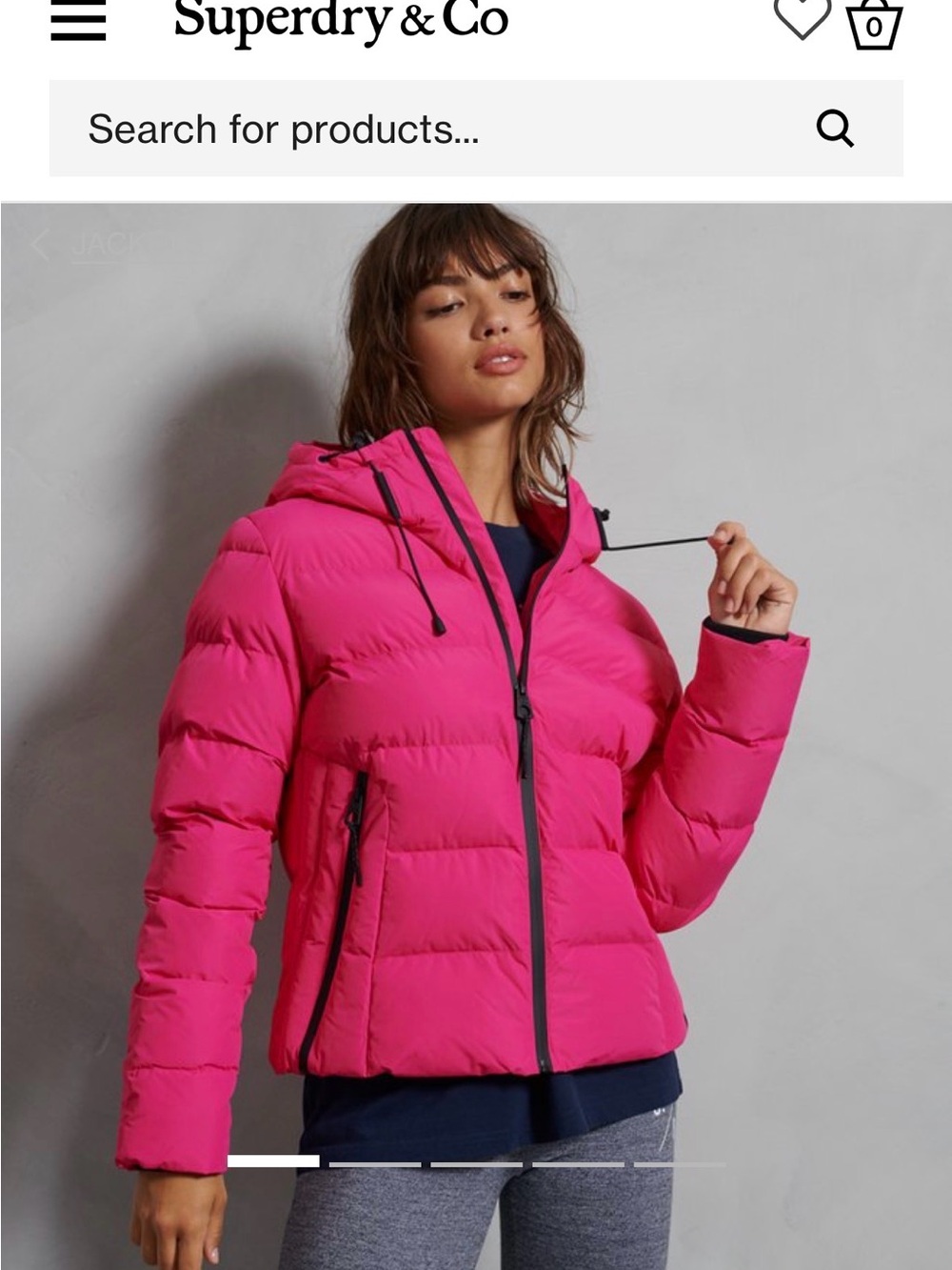 Superdry Spirit Sports Puffer Jacket with Hood